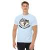 Light Blue - Wild and Free Light Blue T-shirt with Black Text