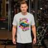 Athletic Heather - Burnin’ Rubber T-shirt Gradient Lettering