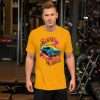 Gold - Burnin’ Rubber T-shirt Gradient Lettering