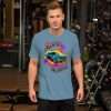 Steel Blue - Burnin’ Rubber T-shirt Gradient Lettering