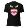 Black - Green Eyes Halloween T-shirt