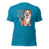 Aqua - My Dog Is My Therapist - Bella+Canvas 3001 T-shirt