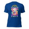 True Royal - Happiness Is A Warm Puppy, Bella+Canvas 3001 T-shirt