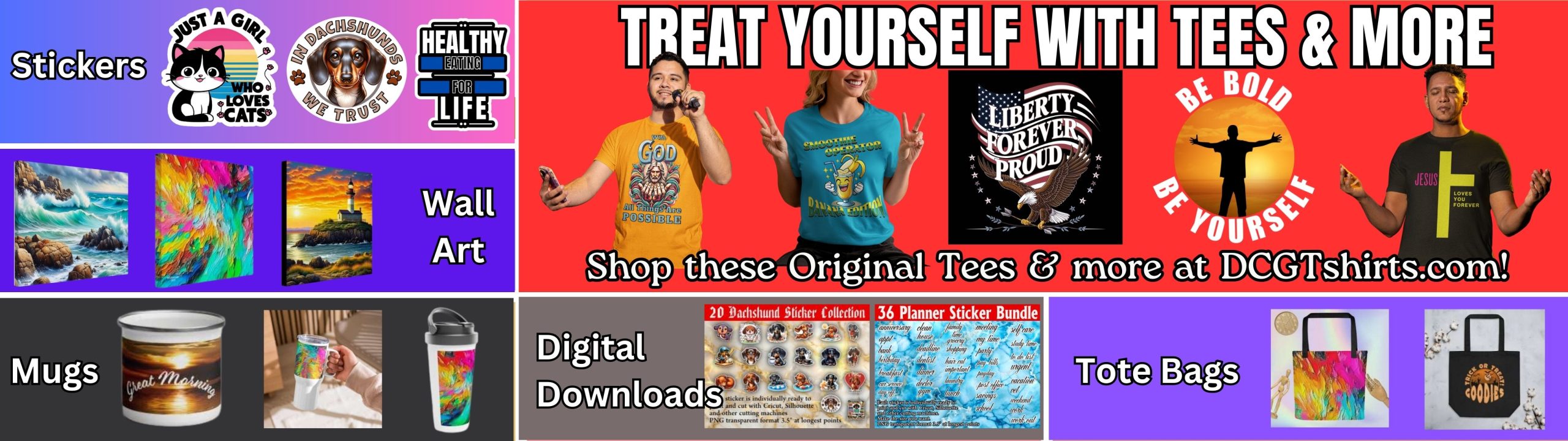 DCG T-shirts Banner