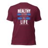 Maroon - Healthy Eating For Life - Bella+Canvas 3001 T-shirt