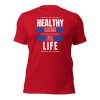 Red - Healthy Eating For Life - Bella+Canvas 3001 T-shirt